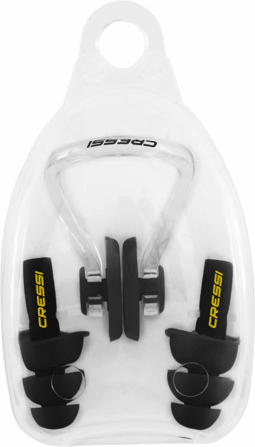 Cressi Aqua Kit Ear Plugs Nose Clip